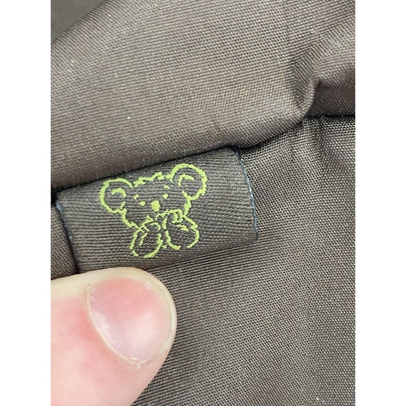 2014 Geoffrey LLC 19 Inch Diaper Bag Baby Tote Bag - Brown w/Green Stripes - Picture 3 of 9